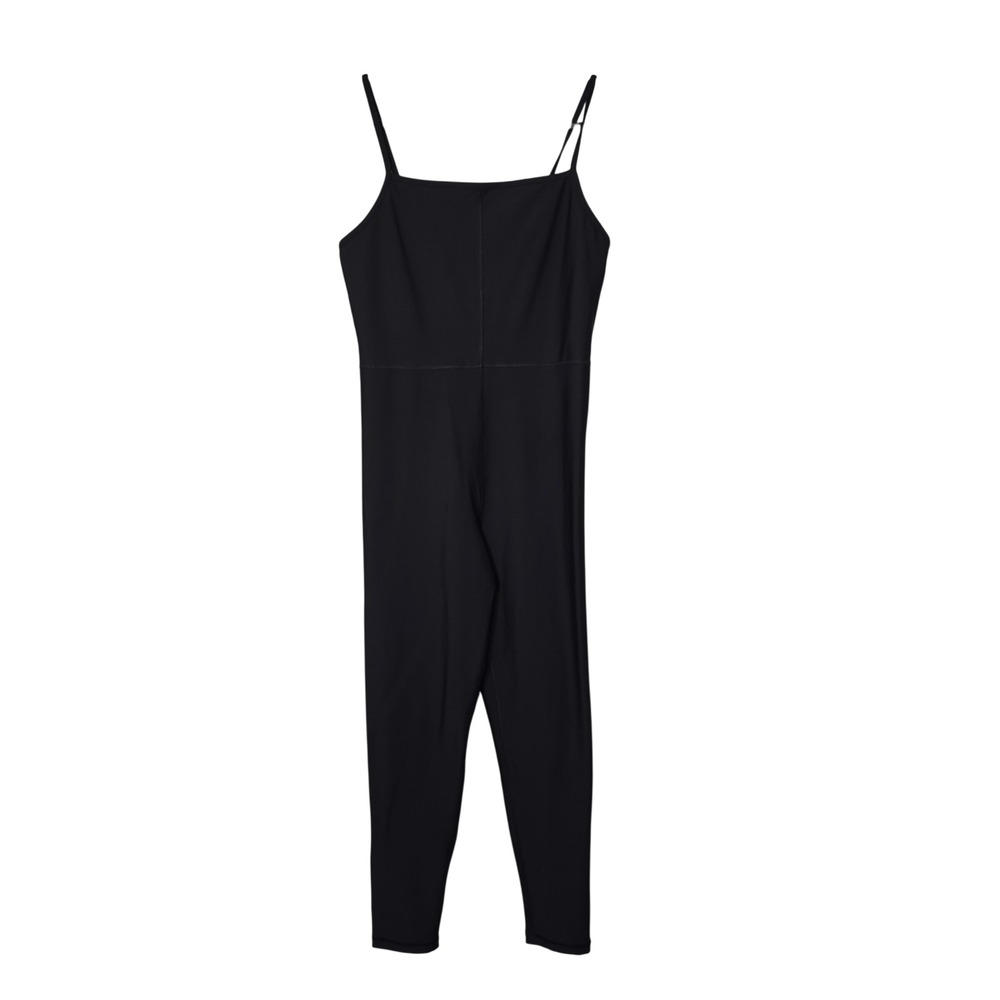 Old Navy Bodysuit Womens L Black Powersoft Active Go-Dry Camisole Jumpsuit Yoga